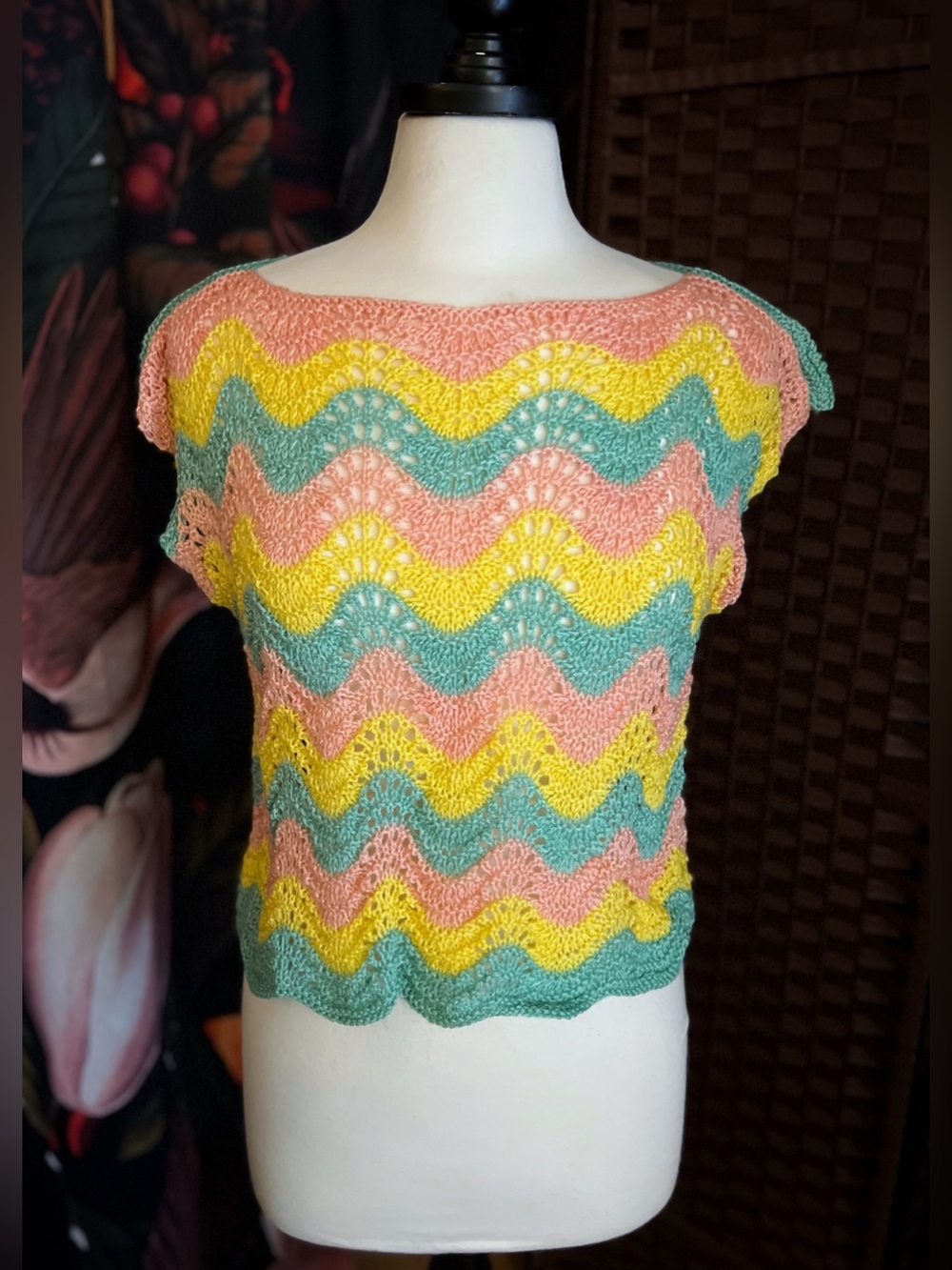 Handknit 50% Recycled Wool/50% Tencel Breezy Top